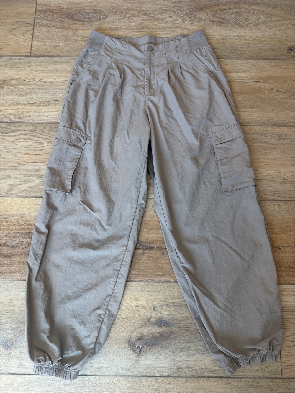 Spiritual Gangster Taupe Cargo Track Joggers
